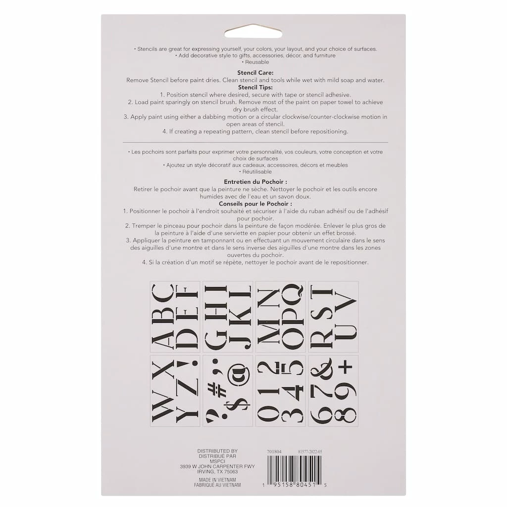 Best reviews of ⭐ 3" Tuxedo Alphabet Font Stencils by Craft Smart® 🛒 - Image 4