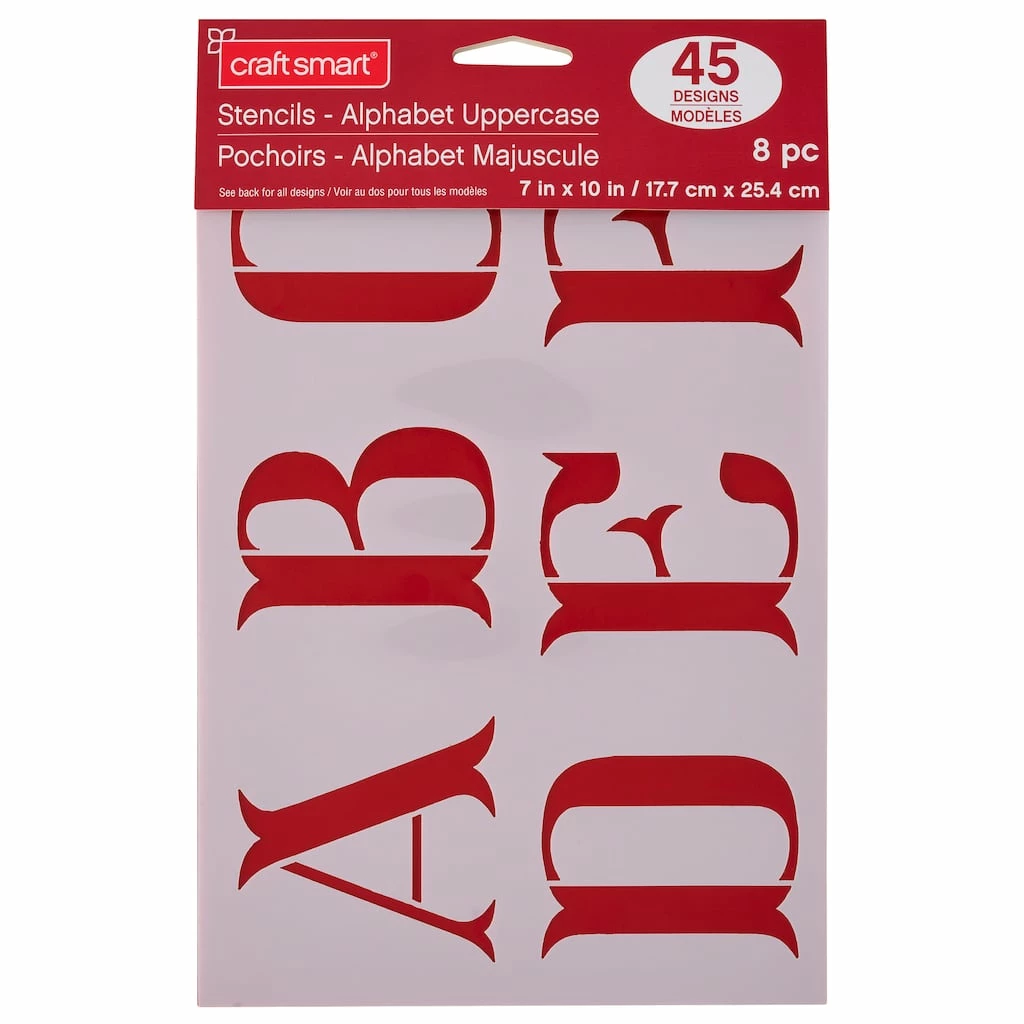 Best Pirce π 6 Pack: 3" Uppercase Alphabet Stencils by Craft Smart® π - Image 2