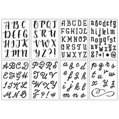 Cheapest ⭐ 6 Pack: 2" Formal Alphabet Stencils by Craft Smart® ✨