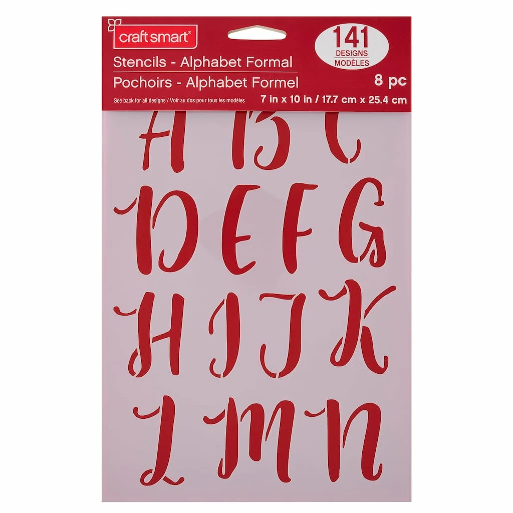 Cheapest ⭐ 6 Pack: 2" Formal Alphabet Stencils by Craft Smart® ✨ - Image 2