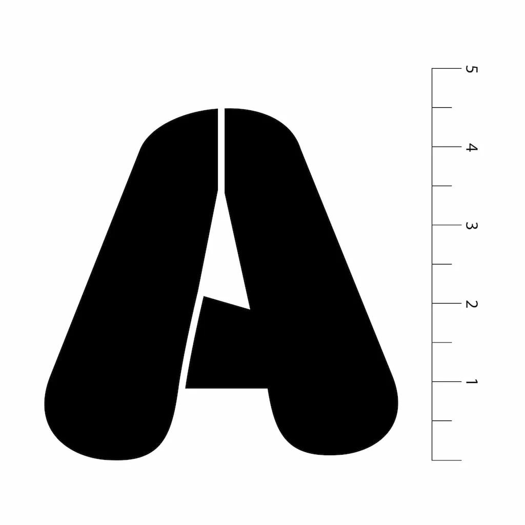 Discount π 6 Pack: 4.5" Retro Serif Alphabet Stencils by Craft Smart® π - Image 3