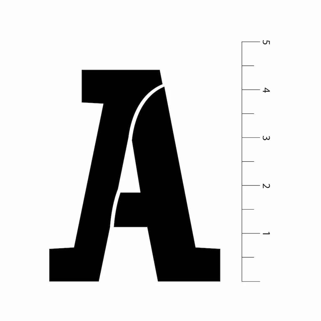 Discount π 4.5" Serif Alphabet Stencils by Craft Smart® β - Image 3