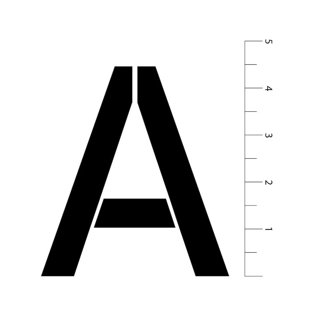 New ❤️ 6 Pack: 4.5" Classic Caps Alphabet Stencils by Craft Smart® 🧨 - Image 3