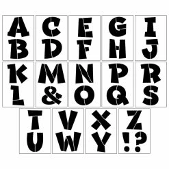 Flash Sale 🔥 6 Pack: 4.5" Comic Serif Alphabet Stencils by Craft Smart® 🌟