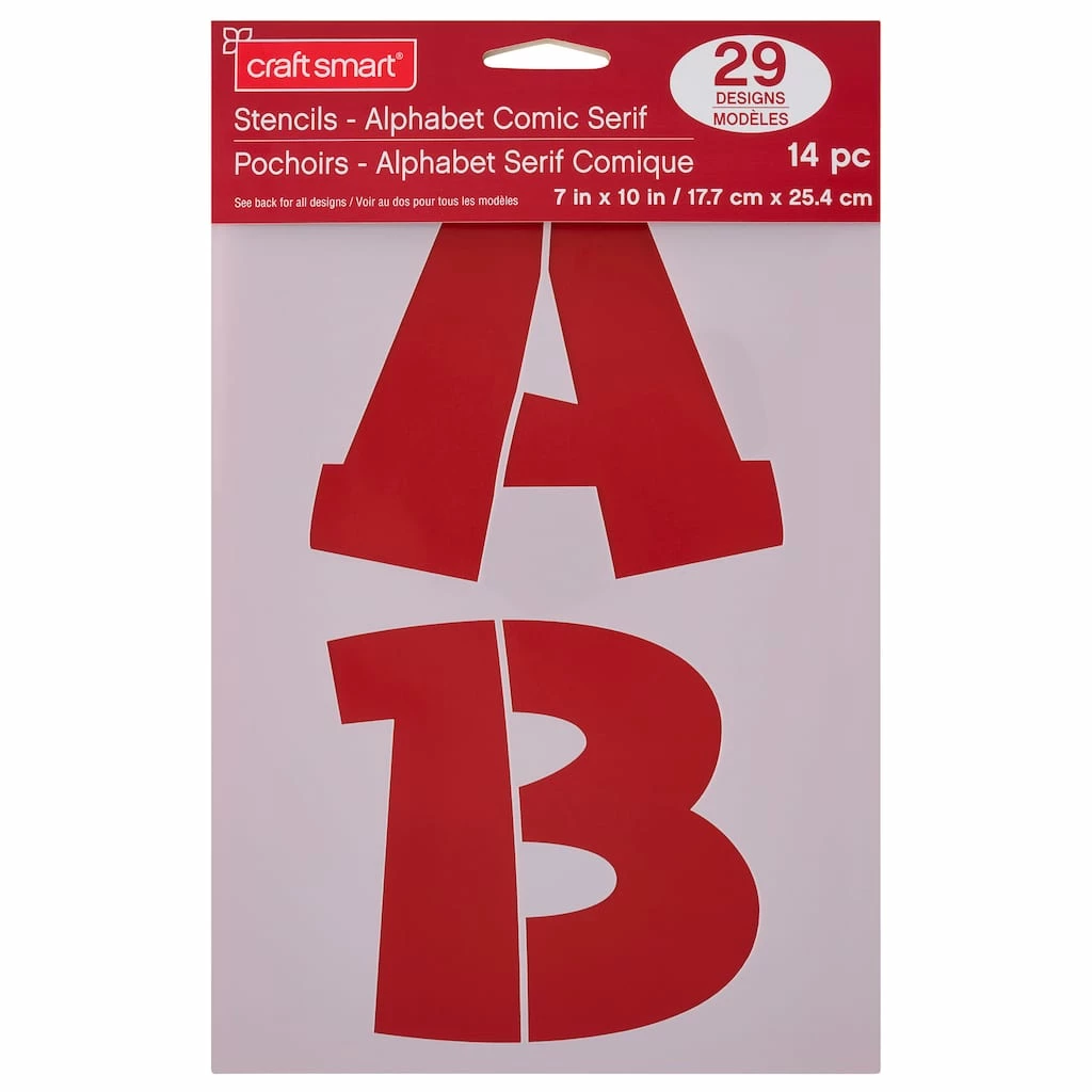 Deals ⌛ 4.5" Comic Serif Alphabet Stencils by Craft Smart® 🧨 - Image 2