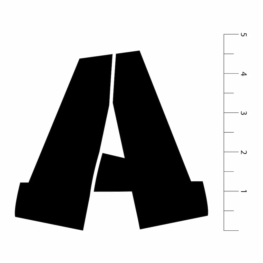 Deals ⌛ 4.5" Comic Serif Alphabet Stencils by Craft Smart® 🧨 - Image 3