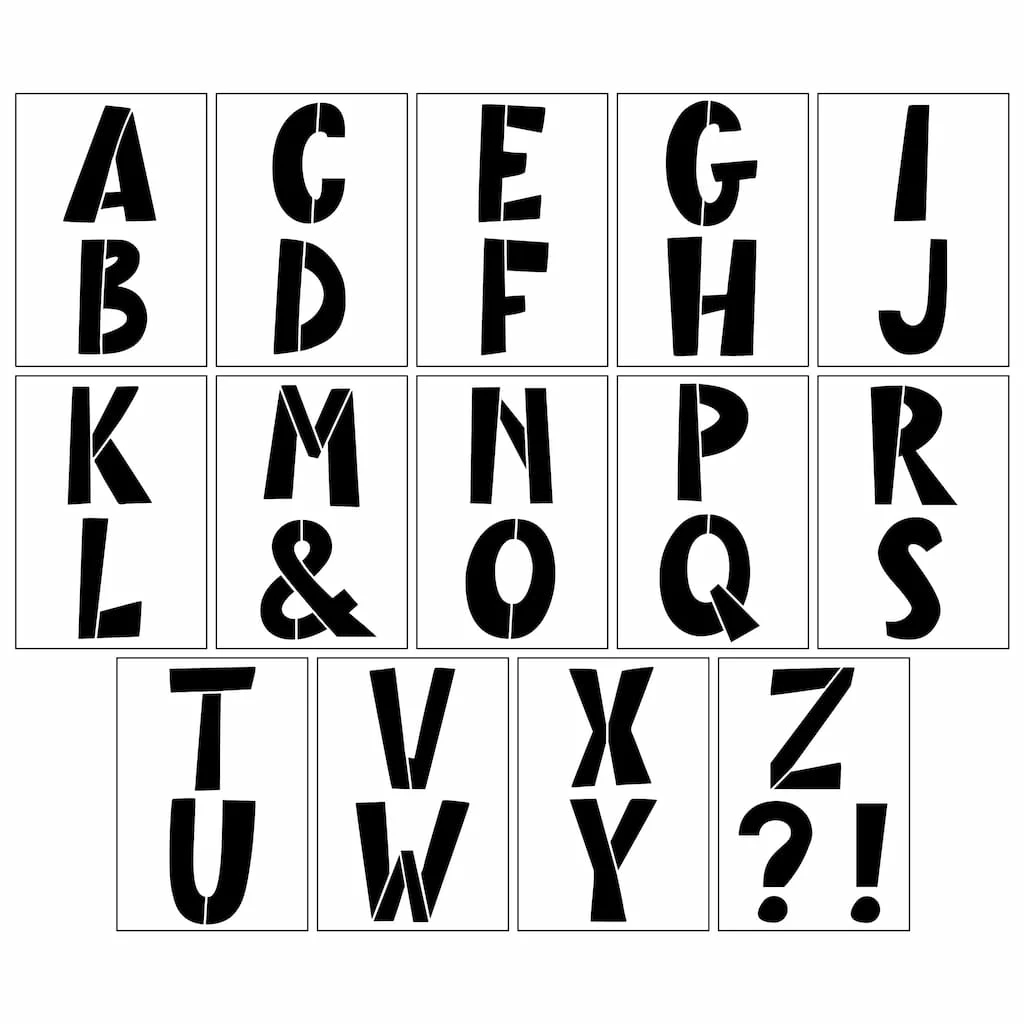 Cheapest π― 6 Pack: 4" Modern Alphabet Stencils by Craft Smart® β¨