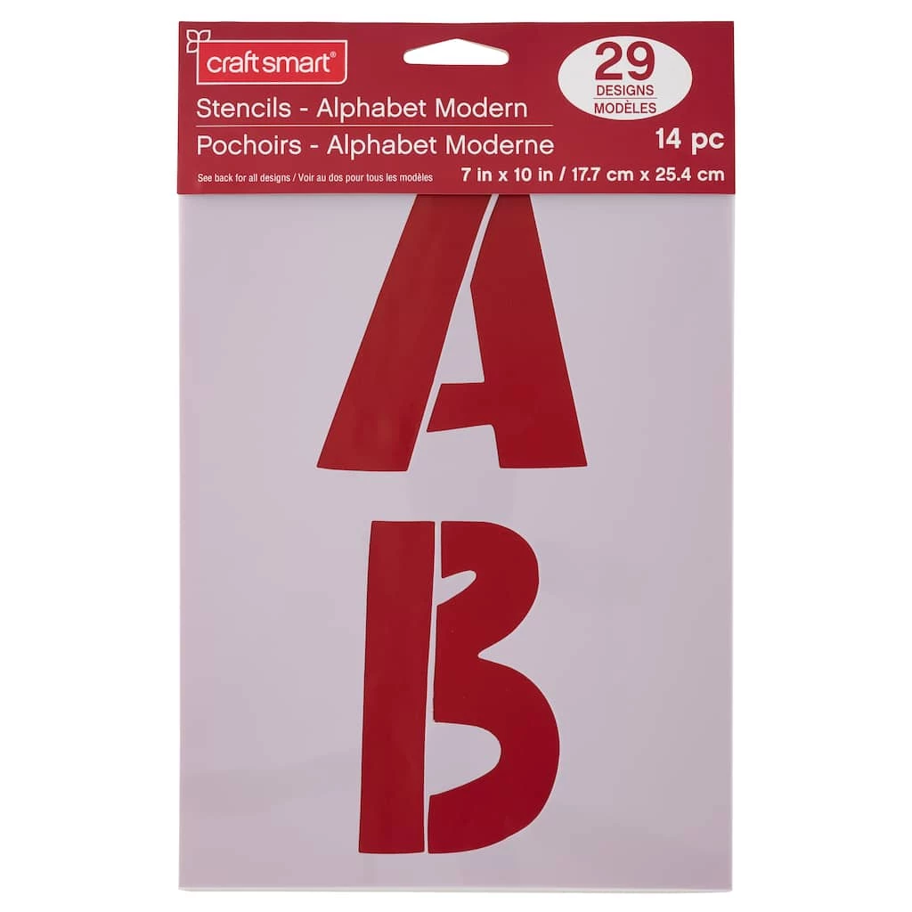 Cheapest π― 6 Pack: 4" Modern Alphabet Stencils by Craft Smart® β¨ - Image 2
