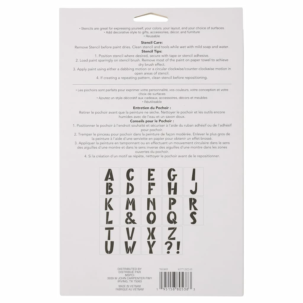 Cheapest π― 6 Pack: 4" Modern Alphabet Stencils by Craft Smart® β¨ - Image 4