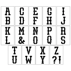 Top 10 🧨 4" Western Alphabet Serif Stencils by Craft Smart® 🥰