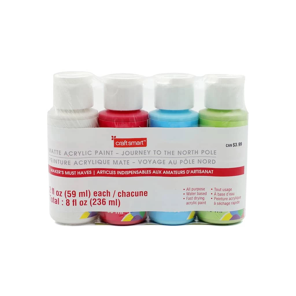 Wholesale π₯° Journey to the North Pole Matte Acrylic Paint Set by Craft Smart™ β