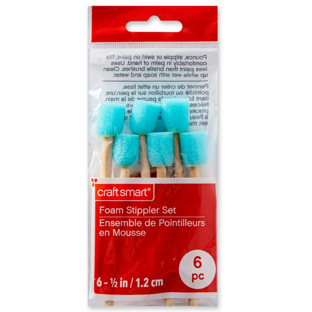 Promo βοΈ 6 Pack: 1/2" Foam Stippler Set by Craft Smart® π€© - Image 3
