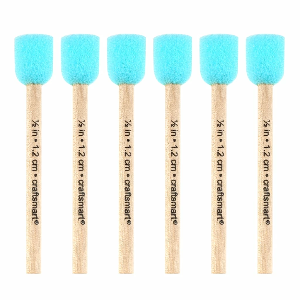 Promo βοΈ 6 Pack: 1/2" Foam Stippler Set by Craft Smart® π€©