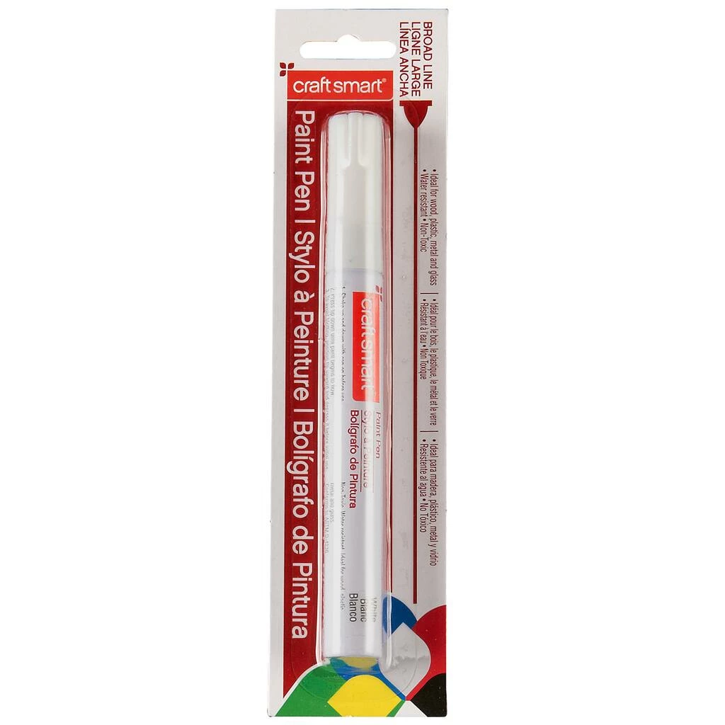 New π 12 Pack: White Broad Line Paint Pen by Craft Smart® π