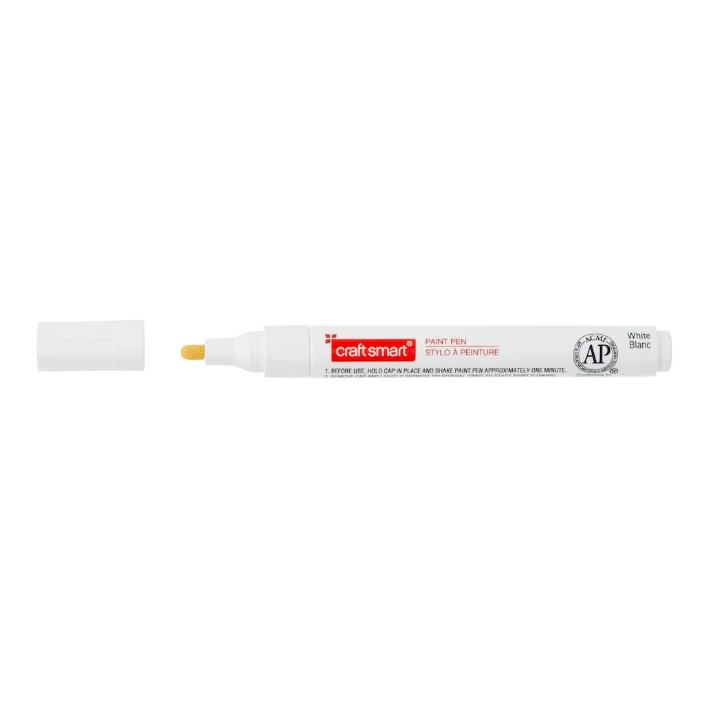 New π 12 Pack: White Broad Line Paint Pen by Craft Smart® π - Image 3