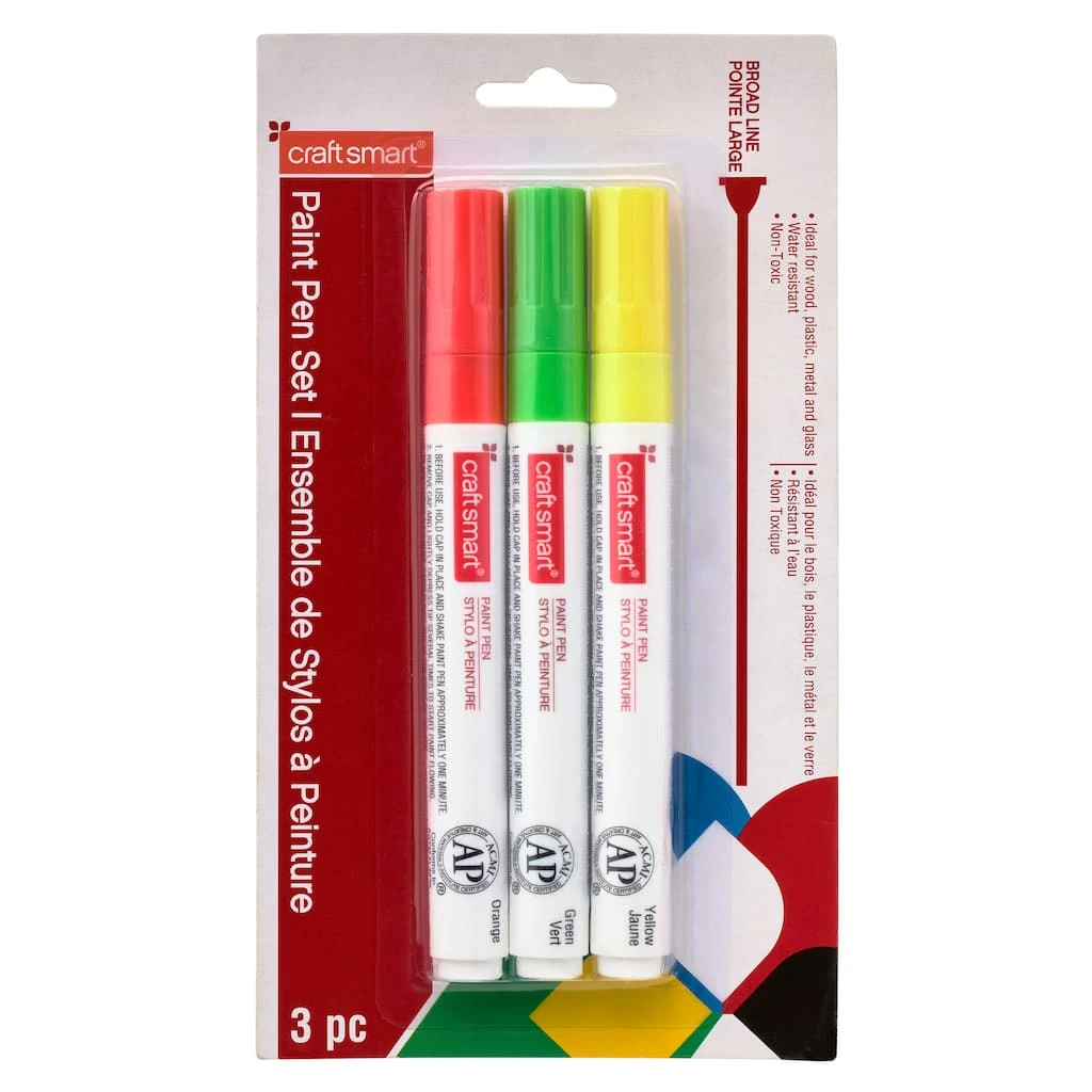 Best reviews of 𧨠12 Packs: 3 ct. (36 total) π Halloween Broad Line Paint Pen by Craft Smart® βοΈ