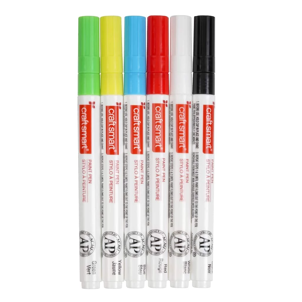 Buy π 12 Packs: 6 ct. (72 total) Basic Medium Line Paint Pen Set by Craft Smart® π§¨