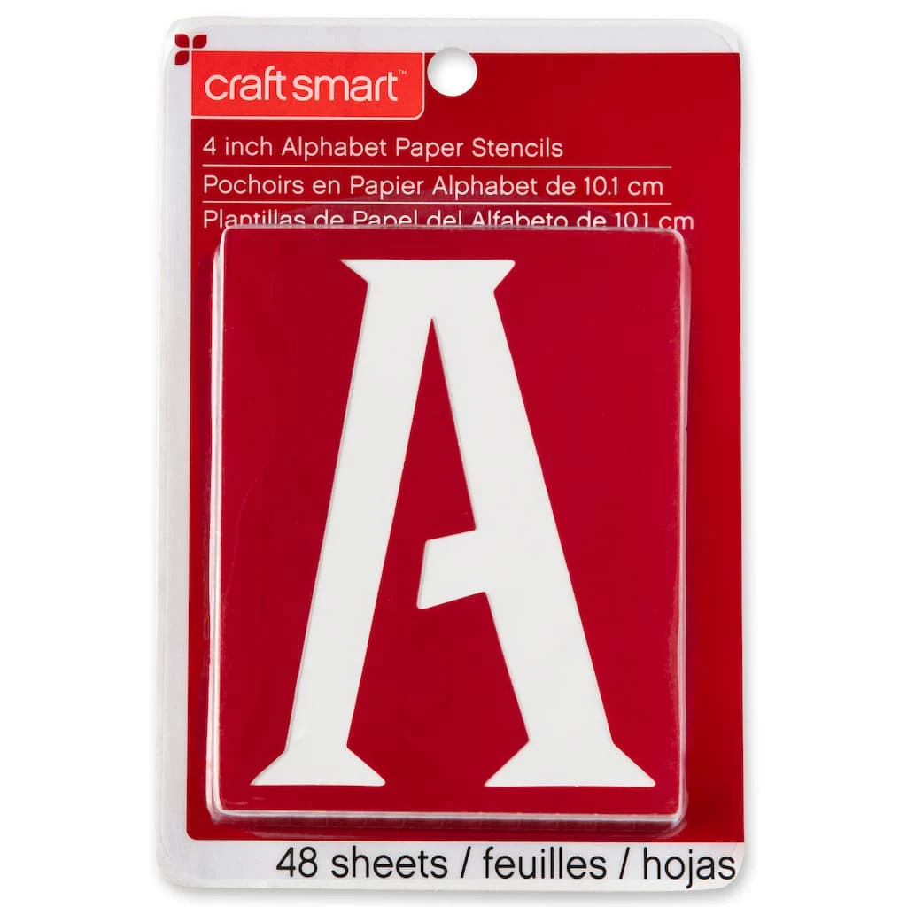 Discount π 6 Pack: 4" Genie Alphabet Paper Stencils by Craft Smart™ 𧨠- Image 4