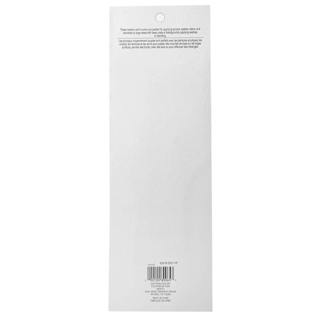 Coupon ✨ 12 Packs: 3 ct. (36 total) Gold Taklon Large Area Angular Brush Pack by Craft Smart® ❤️ - Image 4