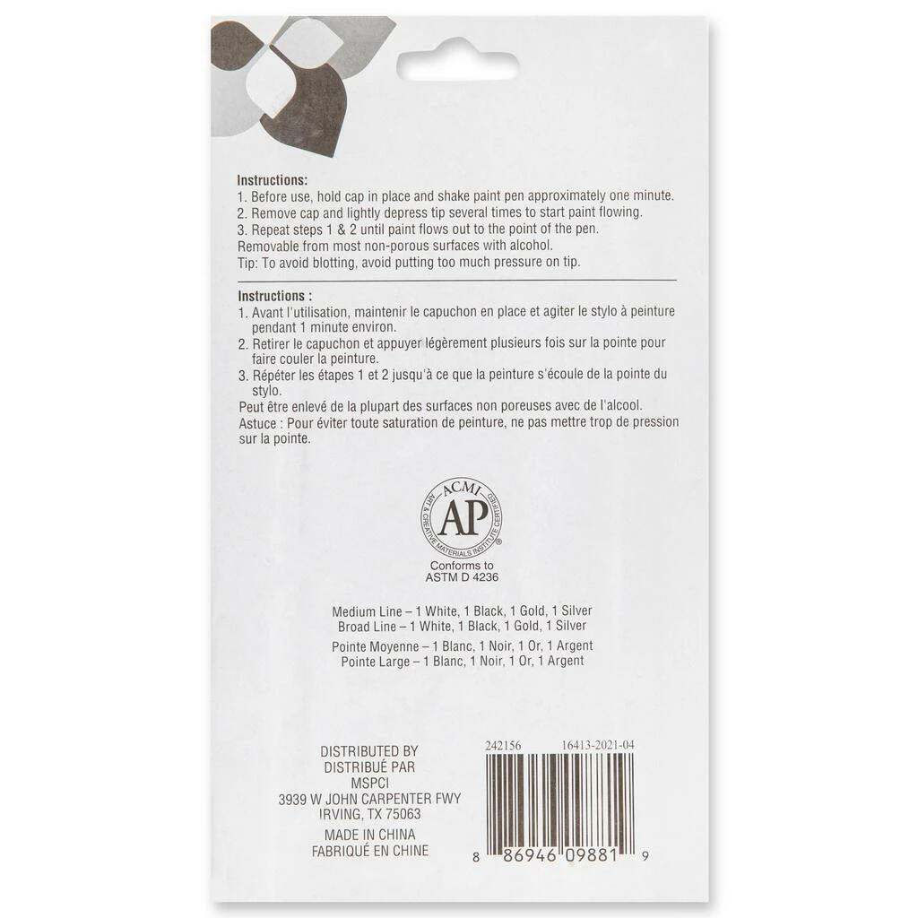 Top 10 π 12 Packs: 8 ct. (96 total) Black Tie Paint Pen Set by Craft Smart® π - Image 2