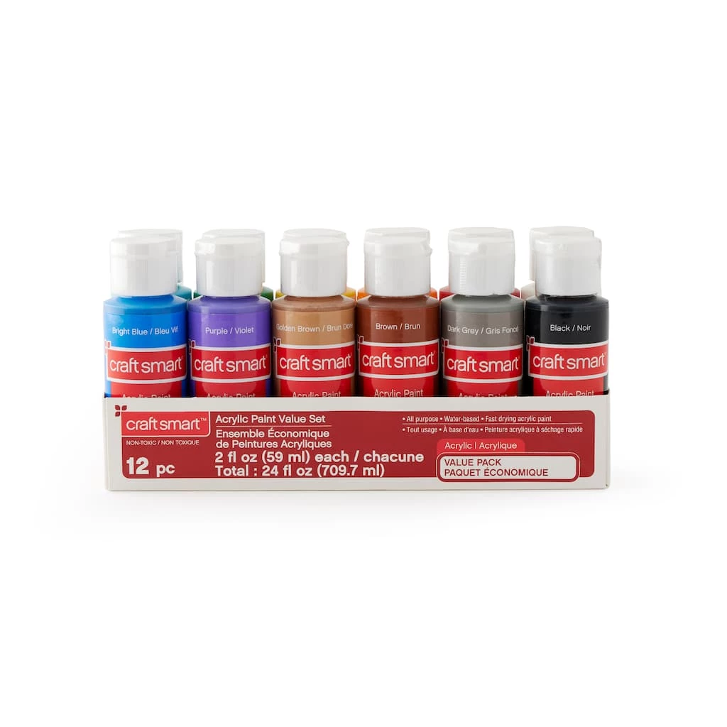 Outlet π 12 Packs: 12 ct. (144 total) Acrylic Paint Value Pack by Craft Smart® π - Image 3