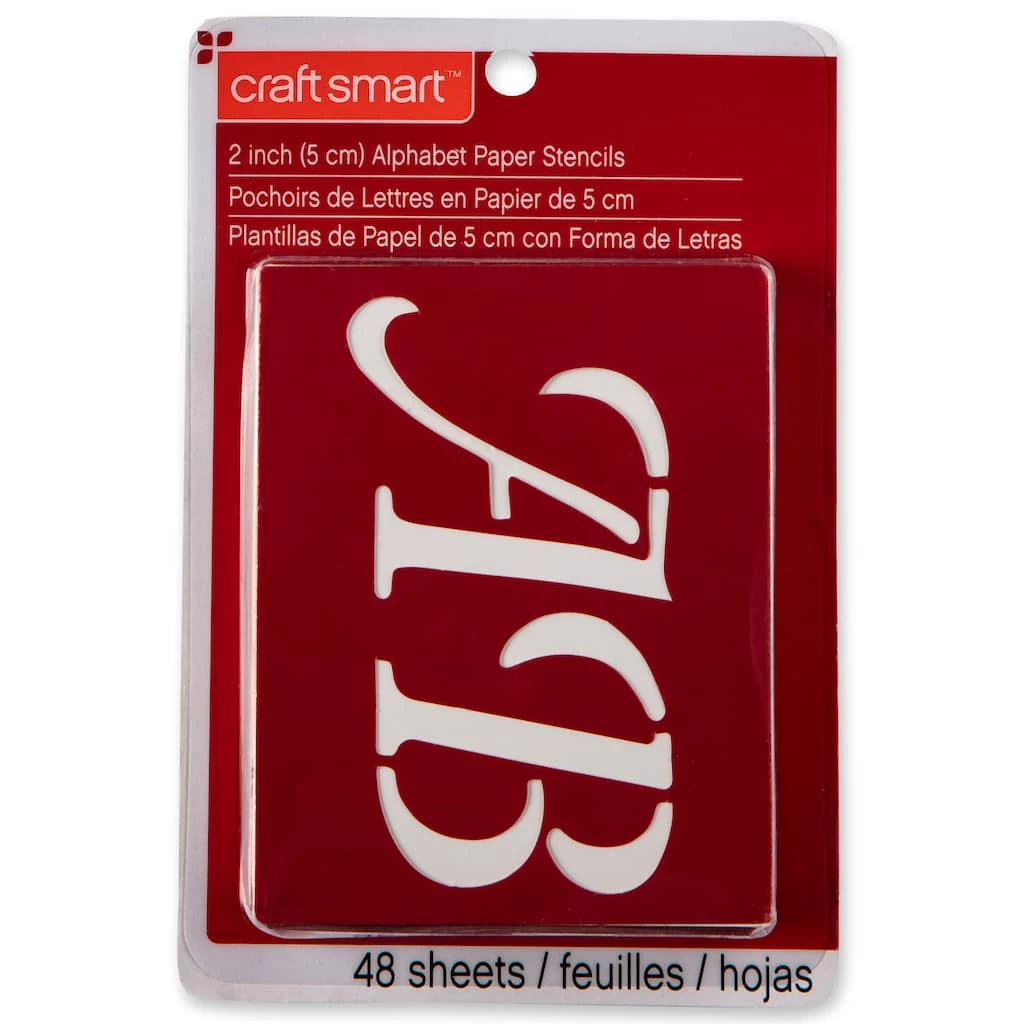 Coupon π 6 Pack: 2" Wedding Alphabet Stencils Set by Craft Smart™ π