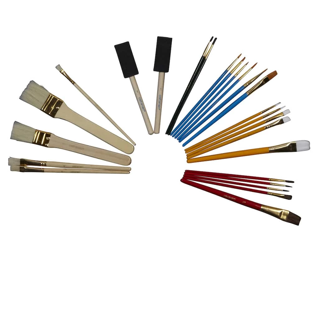 Best deal ❤️ 12 Packs: 25 ct. (300 total) Mixed Brush Set by Craft Smart® ✔️