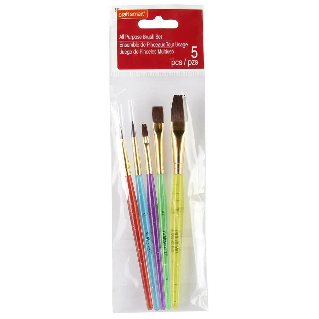 Flash Sale π 12 Packs: 5 ct. (60 total) All-Purpose Brush Set by Craft Smart® π