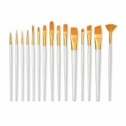 Wholesale 🔥 6 Pack: Golden Taklon Brush Set by Craft Smart® 🌟