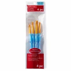 Outlet 👏 9 Packs: 4 ct. (36 total) Filbert Golden Taklon Brush Set by Craft Smart® ❤️