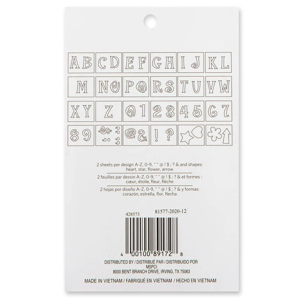 Cheap π 6 Pack: 2" Genie Alphabet Stencils Set by Craft Smart™ π - Image 3