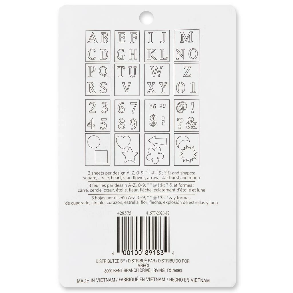 Outlet π₯ 6 Pack: Old School Alphabet Stencils Set by Craft Smart® π€© - Image 3