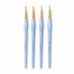 Best Sale 😀 9 Packs: 4 ct. (36 total) Golden Taklon Liner Brush Set By Craft Smart® 🌟