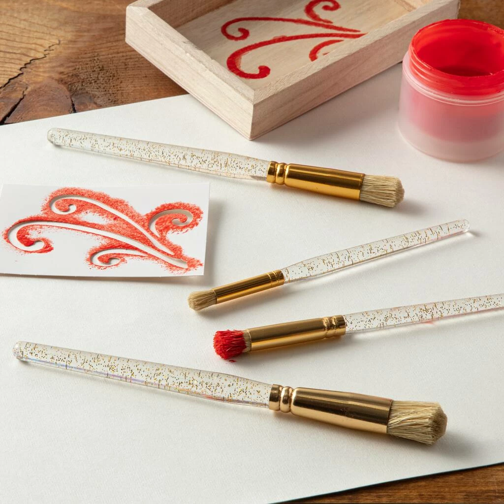Outlet β¨ 12 Pack: Dome Stencil Brush Set by Craft Smart® π - Image 5