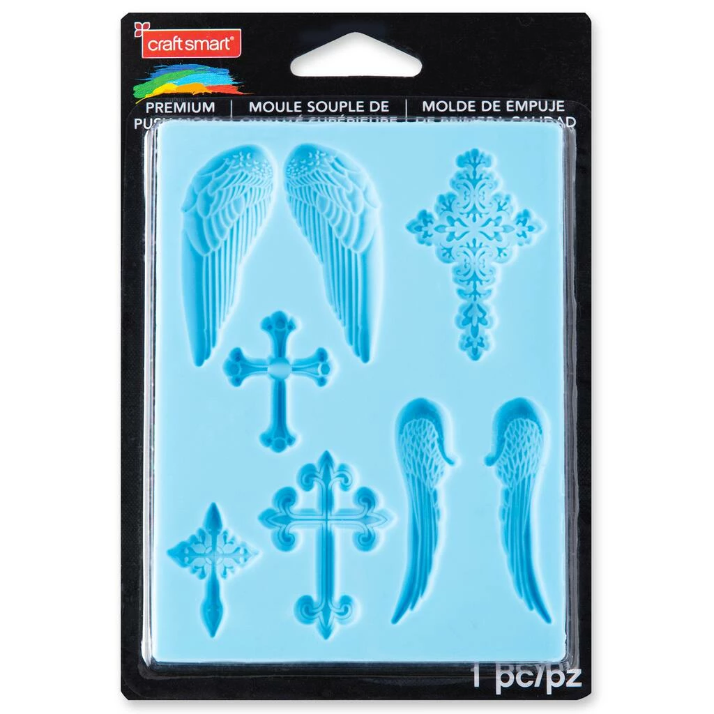 Wholesale π 12 Pack: Angels & Crosses Premium Push Mold by Craft Smart® π₯ - Image 3