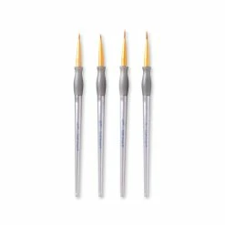 Buy 🔥 9 Packs: 4 ct. (36 total) Brown Taklon Liner Brushes Value Pack by Craft Smart® ❤️