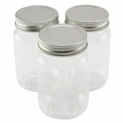 Buy ⌛ 9 Packs: 3 ct. (27 total) 16oz. Plastic Mason Jars by Craft Smart™ 😍