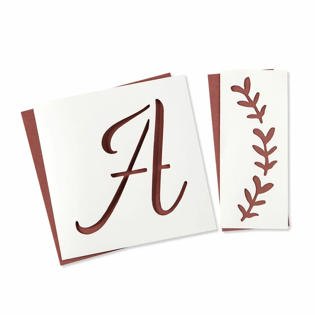 Best Sale π― 12 Pack: Monogram Stencil Pack by Craft Smart® π₯