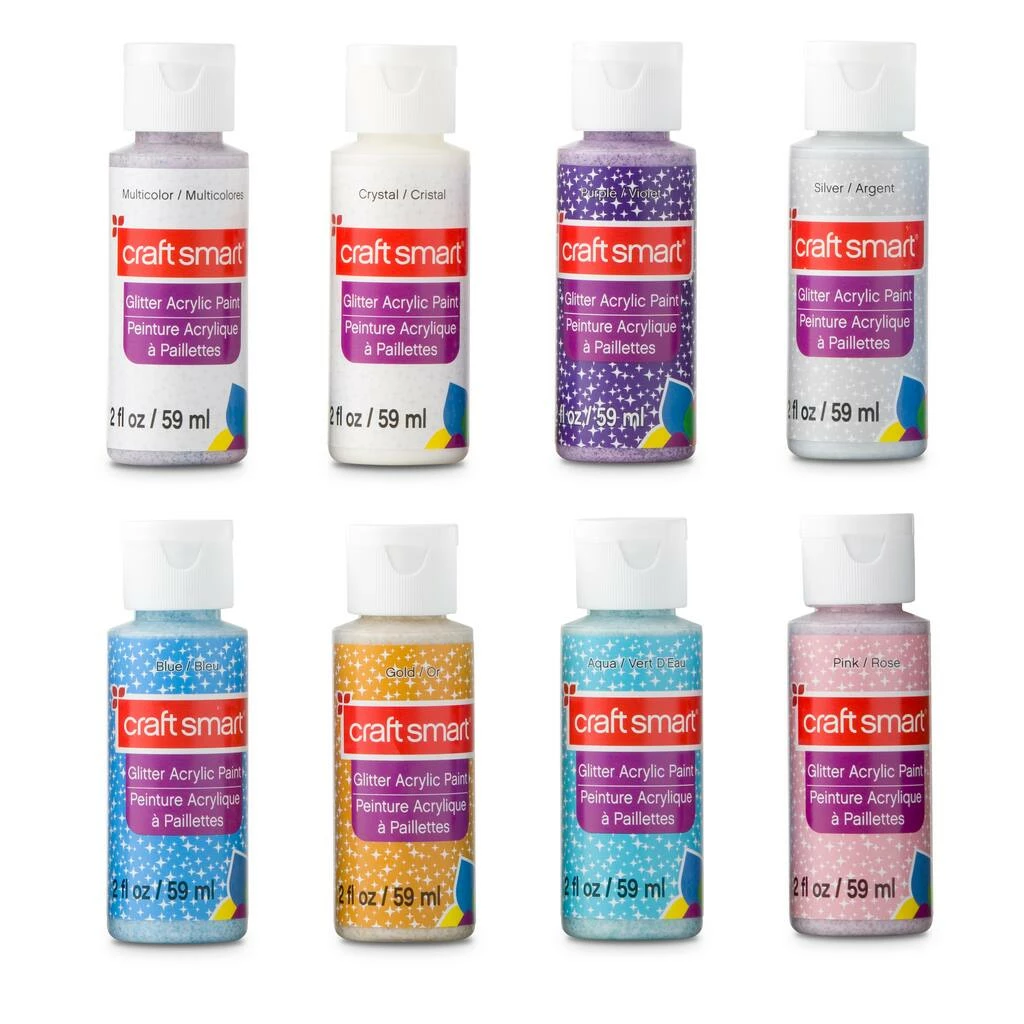 Wholesale π 6 Packs: 8 ct. (48 total) Glitter Acrylic Paint Set Value Pack by Craft Smart® π€© - Image 6