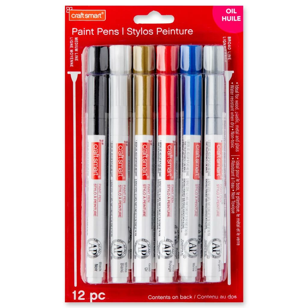 Hot Sale π 12 Packs: 12 ct. (144 total) Basic & Metallic Paint Pen Set by Craft Smart® π - Image 10