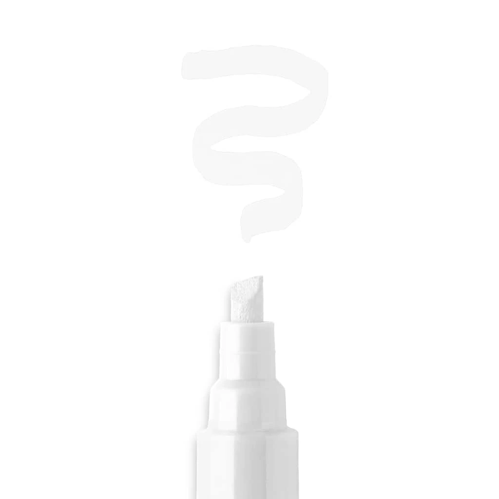 Best Sale ❤️ 6 Packs: 4 ct. (24 total) White Chisel Tip Chalk Marker Set by Craft Smart® ❤️ - Image 4