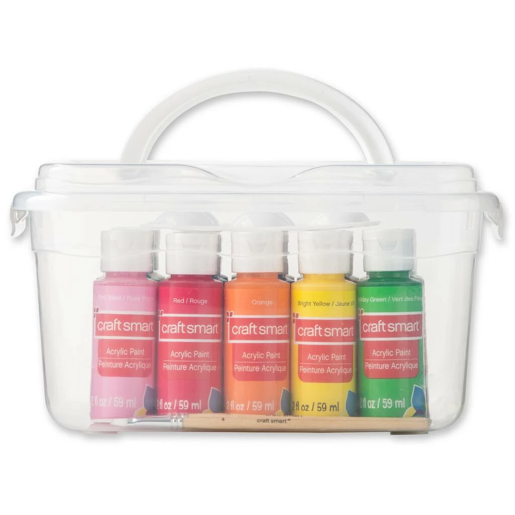Discount π 6 Pack: Complete Acrylic Paint Set with Storage by Craft Smart® π - Image 6